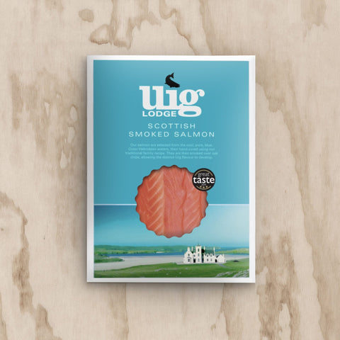 Sliced 450g Smoked Salmon Pack - Uig Lodge - Made Scotland