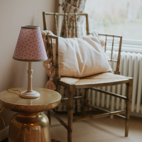 Small Iona Lamp Base - Ocean blue - Amanda Wells - Made Scotland