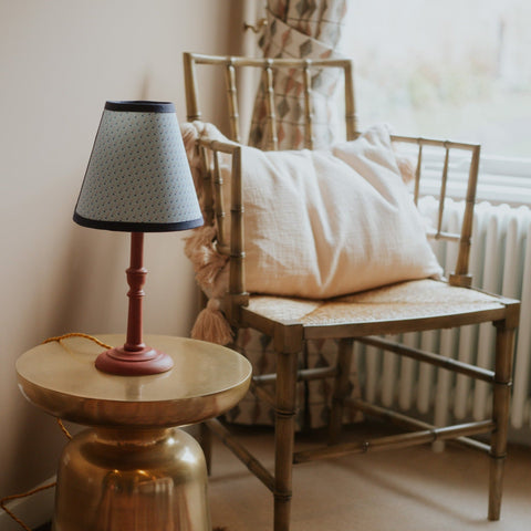 Small Iona Lamp Base - Ocean blue - Amanda Wells - Made Scotland