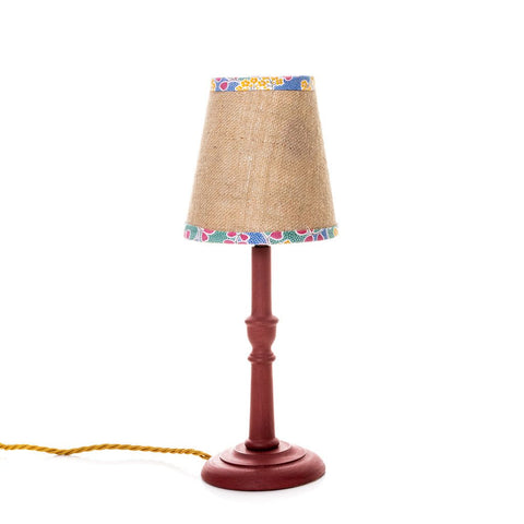 Small Iona Lamp Base - Ocean blue - Amanda Wells - Made Scotland