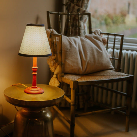 Small Iona Lamp Base - Ocean blue - Amanda Wells - Made Scotland