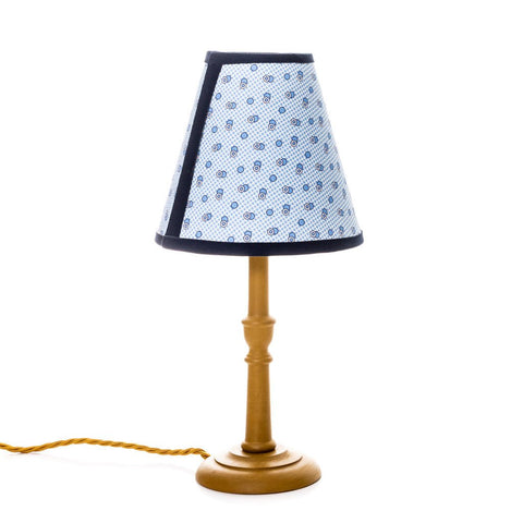 Small Iona Lamp Base - Ocean blue - Amanda Wells - Made Scotland