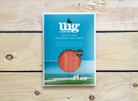 Smoked Salmon trimmings 450g pack - Uig Lodge - Made Scotland