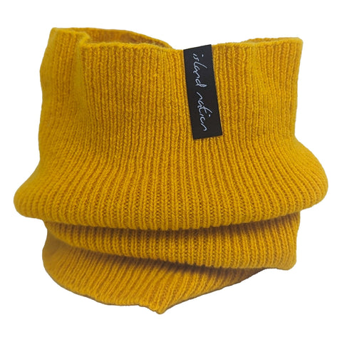 Snood/Buff in Mustard - Island Nation Studio - Made Scotland