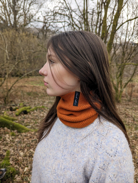 Snood/Buff in Winter Bracken - Island Nation Studio - Made Scotland