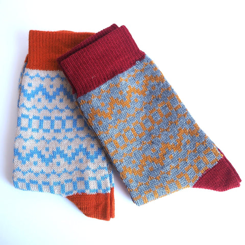 Snug Socks - Oatmeal 4 - 7 - Kathleen Moodie - Made Scotland