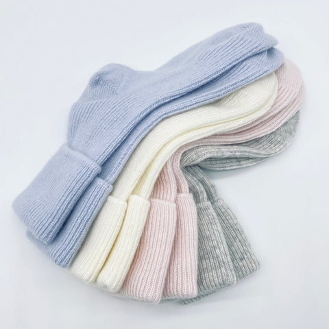 Soft Blue Luxury Pure Cashmere Bed Socks - Ava Innes - Made Scotland