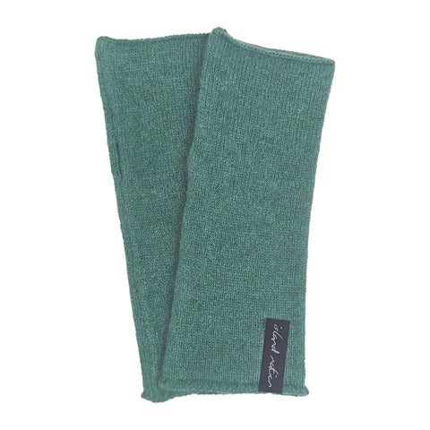 soft flat knit hand warmer Moss Green - Island Nation Studio - Made Scotland