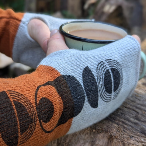 "Solar" Wrist Warmers - Pre - Sale - Island Nation Studio - Made Scotland