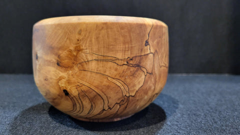 Spalted Beech Bowl - Goose in the Wood - Made Scotland