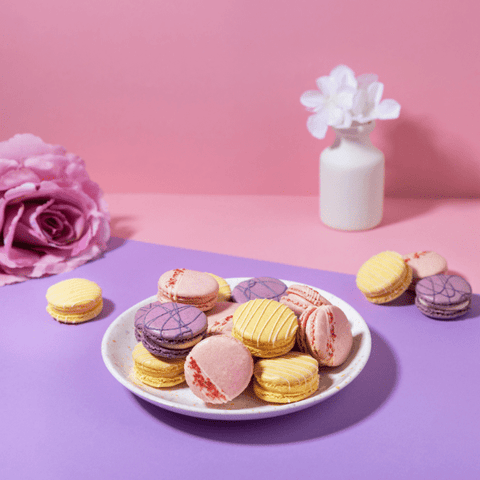 Spring Macaron Gift Box - 6 Macarons - Mademoiselle Macaron - Made Scotland