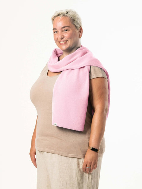 Standard Merino Wool Scarf - Pale Pink - Woolkind - Made Scotland