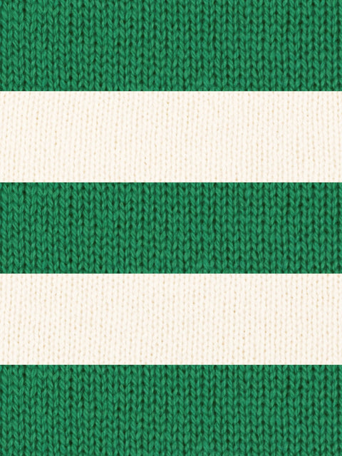 Stripe Neck Scarf - Field Green - Woolkind - Made Scotland