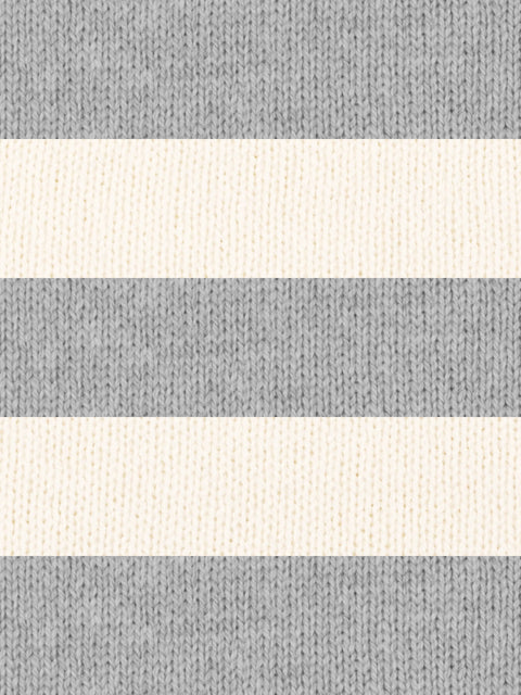 Stripe Neck Scarf - Mist Grey - Woolkind - Made Scotland