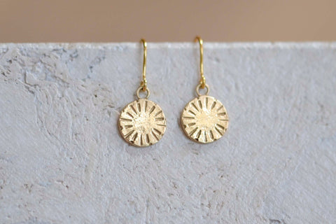 Sunshine Disc Earrings - Darte Jewellery - Made Scotland