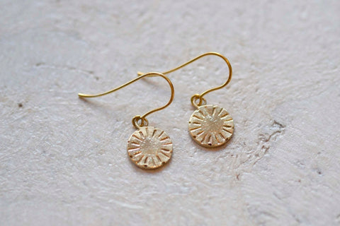 Sunshine Disc Earrings - Darte Jewellery - Made Scotland