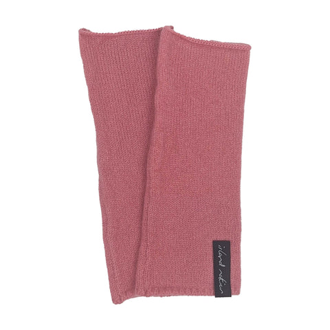 Super soft flat knit hand warmer Pink - Island Nation Studio - Made Scotland