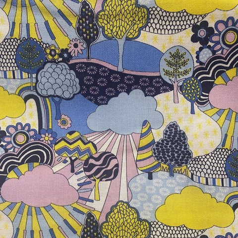 Tailored Lampshade - Liberty Sunny Afternoon - Liberty Sunny Afternoon - Green - Amanda Wells - Made Scotland
