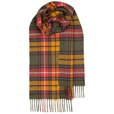 Tartan Lambswool Scarf in Buchanan Antique Tartan - Made Scotland - Made Scotland