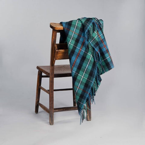 Tartan Lambswool Scottish Blanket in MacKenzie Ancient - Made Scotland - Made Scotland