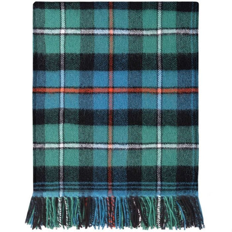 Tartan Lambswool Scottish Blanket in MacKenzie Ancient - Made Scotland - Made Scotland