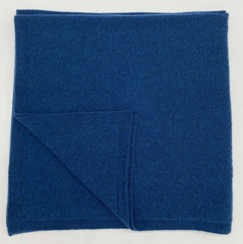 Teal Blue Luxury Light Pure Cashmere Wrap - Blue - Ava Innes - Made Scotland