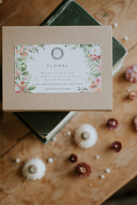 Tealight Sets - Floral - Scott's Apothecary - Made Scotland
