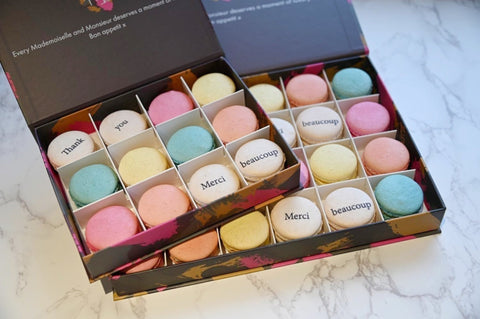 Thank You Macarons Gift Box - 12 - Mademoiselle Macaron - Made Scotland