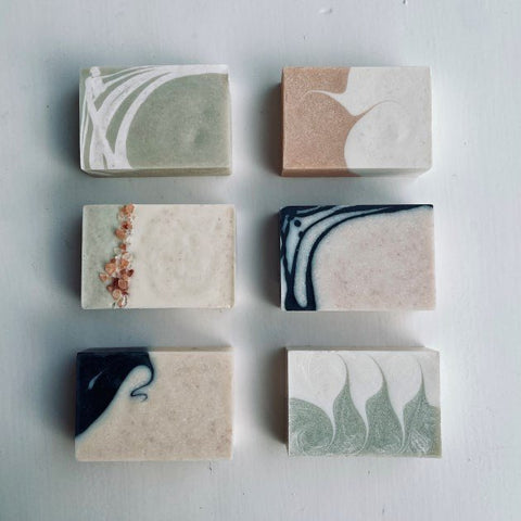 The Full Set - Seven Boxed Scented Handmade Soaps - save £14! - DOOK | SALT SOAP - Made Scotland