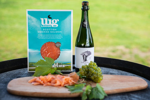 Uig Lodge smoked salmon and Weyborne Vineyard sparkling wine hamper - Uig Lodge - Made Scotland