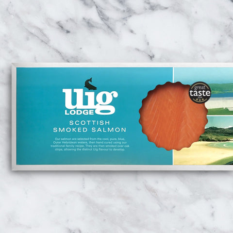 Un - sliced Smoked Salmon Side (min. weight 1.1kg) - Uig Lodge - Made Scotland