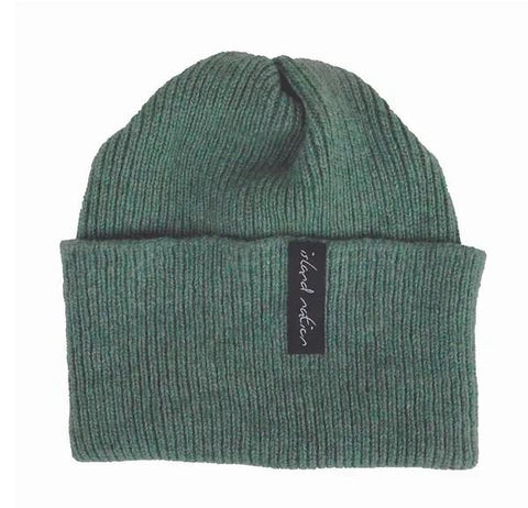Unisex Moss Green Cosy Winter Hat - Island Nation Studio - Made Scotland