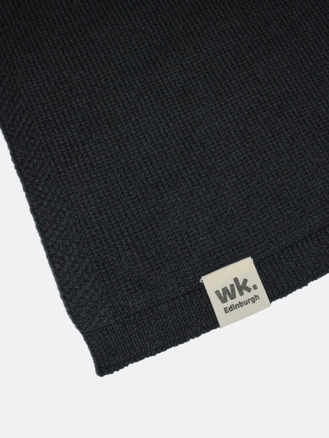 Wide Merino Wool Scarf - Black Sheep - Woolkind - Made Scotland