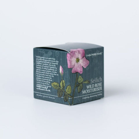 Wild Rose Moisturiser - Glass jar - Seilich - Made Scotland