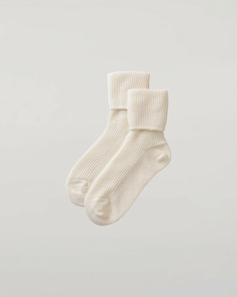 Cashmere Bed Socks in Cream