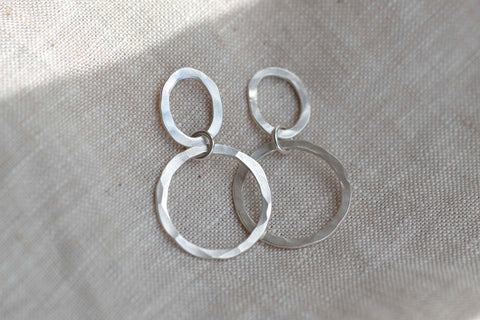 Horizon Double Hoop Earrings - Darte Jewellery - Made Scotland