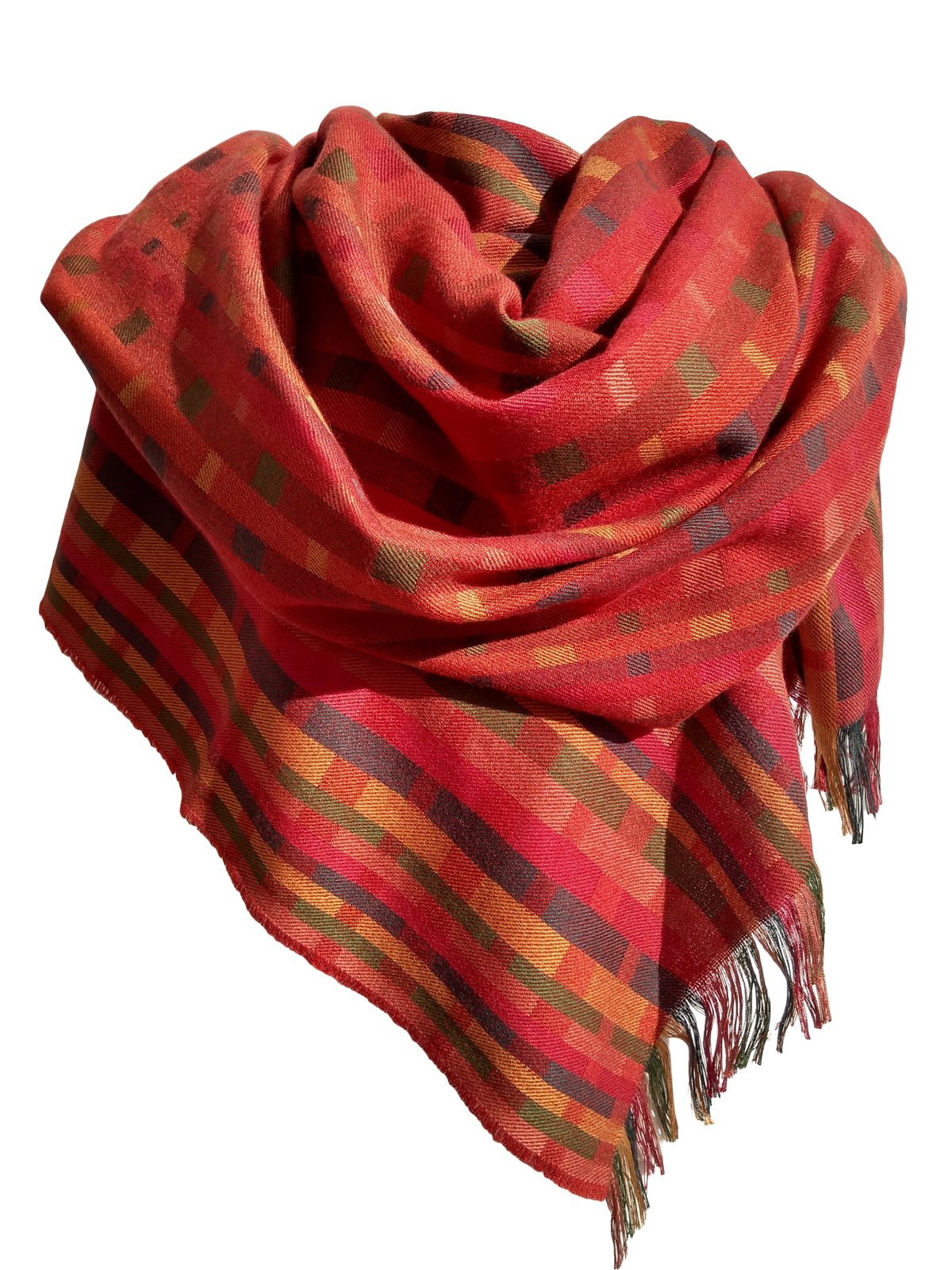A'an Cashmere Silk Scarf | Rosehip - Made Scotland