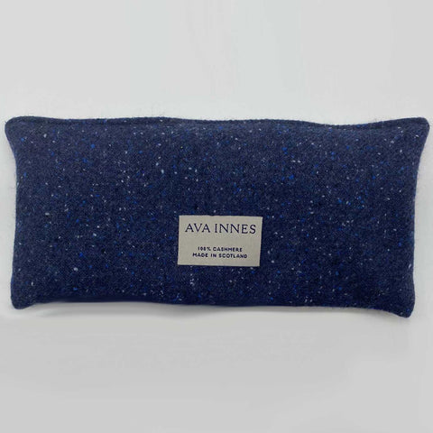 Luxury Pure Cashmere & British Lavender Sleep Pillow - Ocean Blue - Ava Innes - Made Scotland