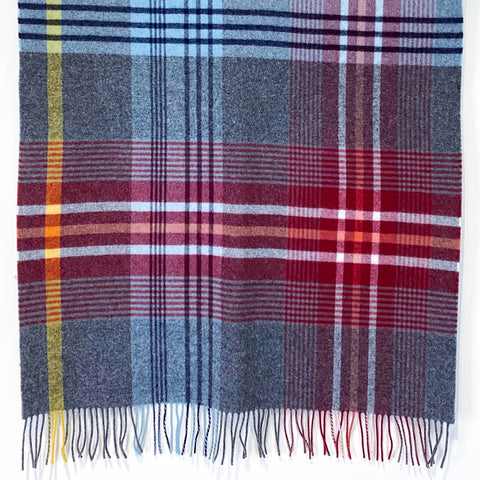 Brushed Wool Check Comfort Blanket - Ava Innes - Made Scotland