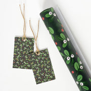 Christmas GREEN Mistletoe Gift Wrap - Made Scotland