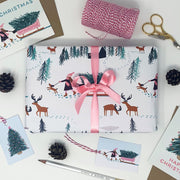 Christmas Winter Scene Gift Wrap & Tags - Made Scotland