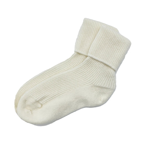 Cream Luxury Pure Cashmere Bed Socks - Ava Innes - Made Scotland