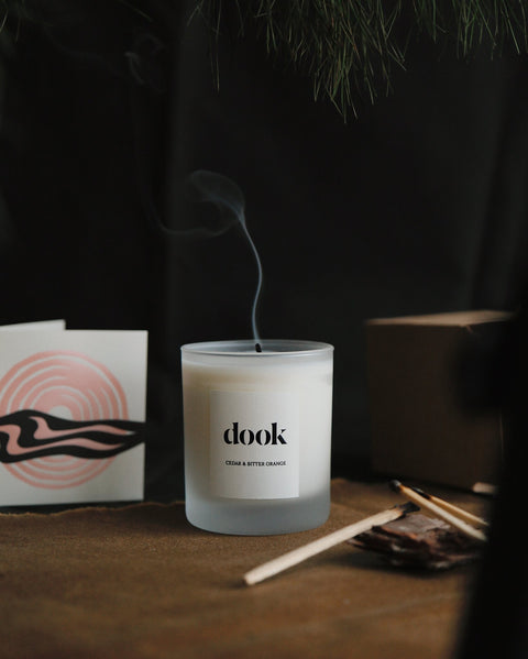 DOOK | SALT SOAP Essential Oil Candle - Cedar & Bitter Orange - DOOK | SALT SOAP - Made Scotland