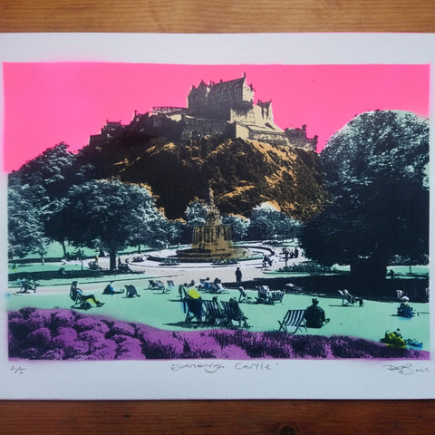 Edinburgh Castle - A3 - Bell's Galleries - Made Scotland