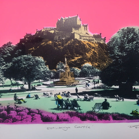 Edinburgh Castle - A3 - Bell's Galleries - Made Scotland