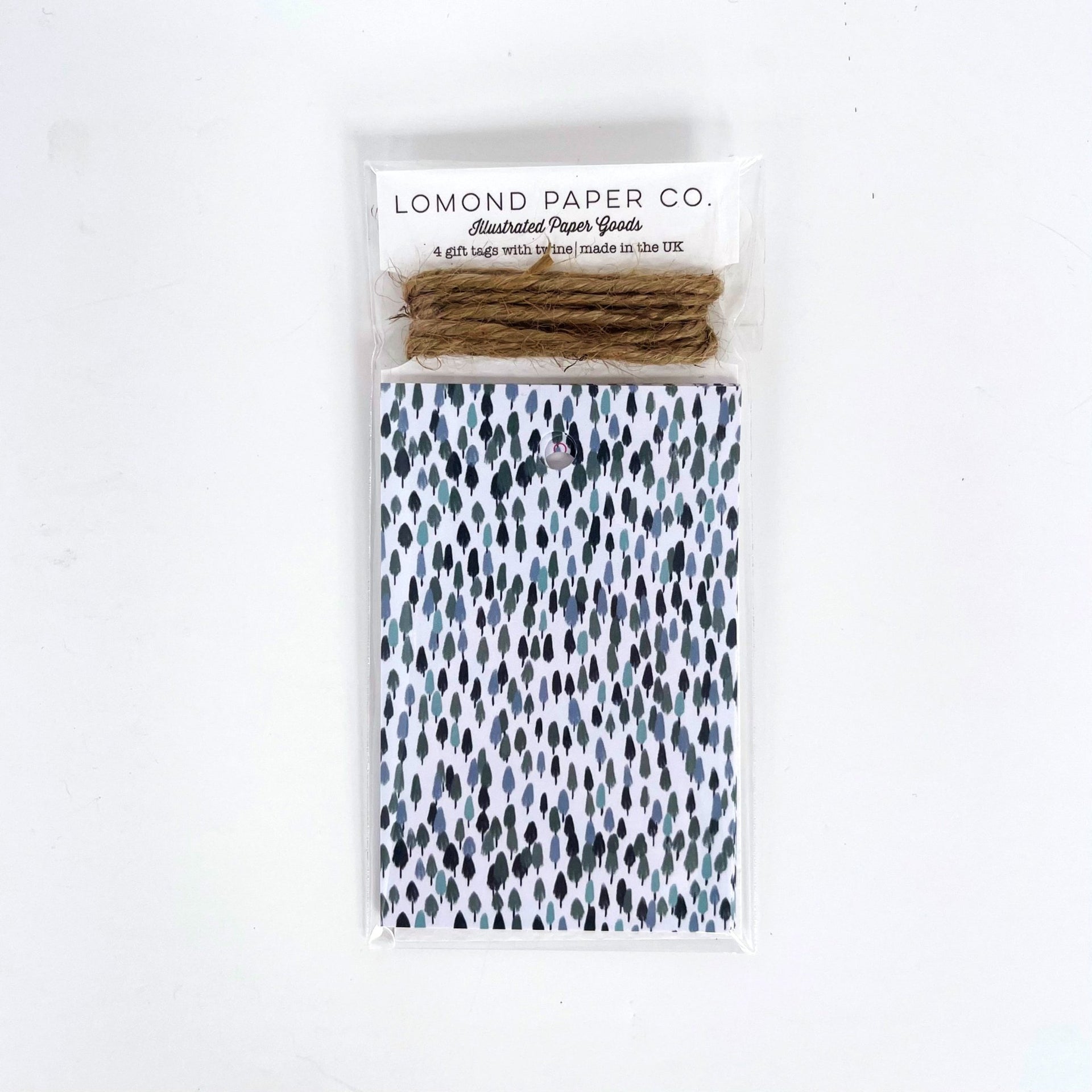 Forest Green Christmas Gift Tags x 4 - Made Scotland