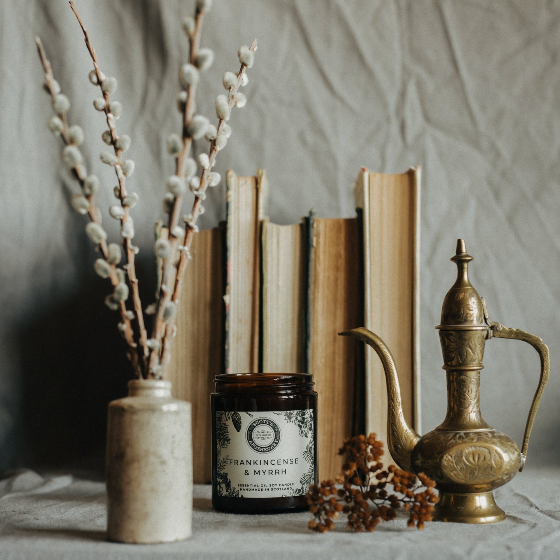 Frankincense & Myrrh Candle - Made Scotland - Candles