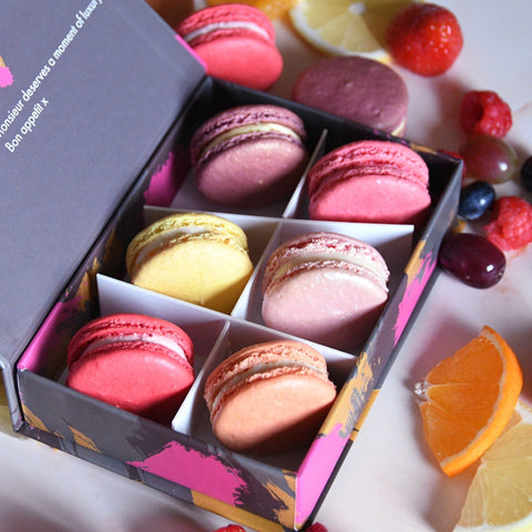 Fruity Favourites Macaron Gift Box - Made Scotland - Macaron Gift Box - Macaron Gift Box