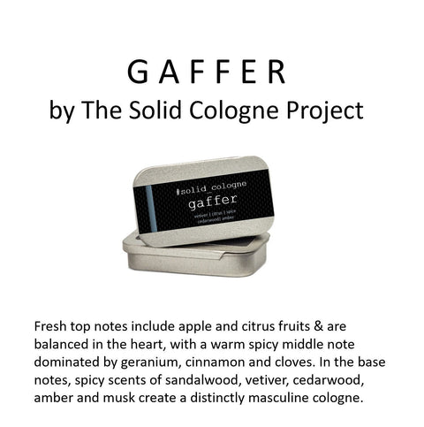 Gaffer | Solid Cologne - The Solid Cologne Project - Made Scotland