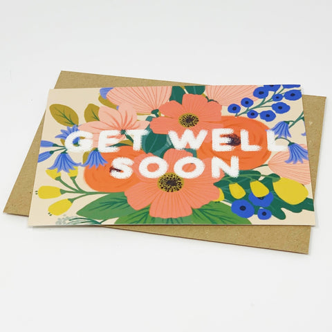 Get Well Soon Card - Lomond Paper Co - Made Scotland